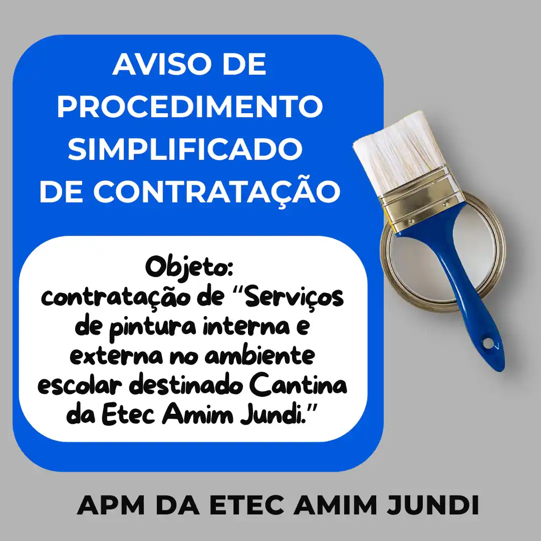 Capa da notícia Aviso de procedimento simplificado de contratação