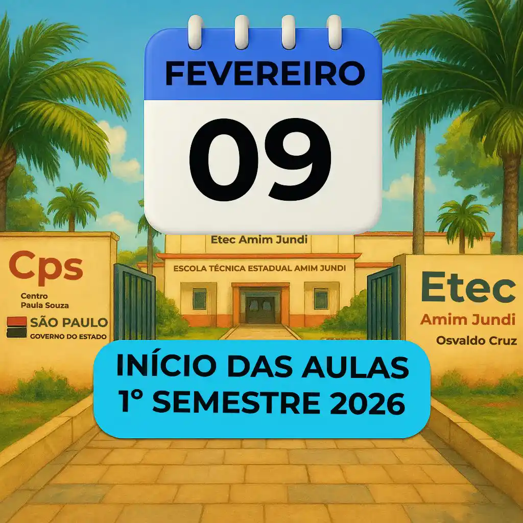 Imagem do popup - Início das aulas - 1º semestre 2026